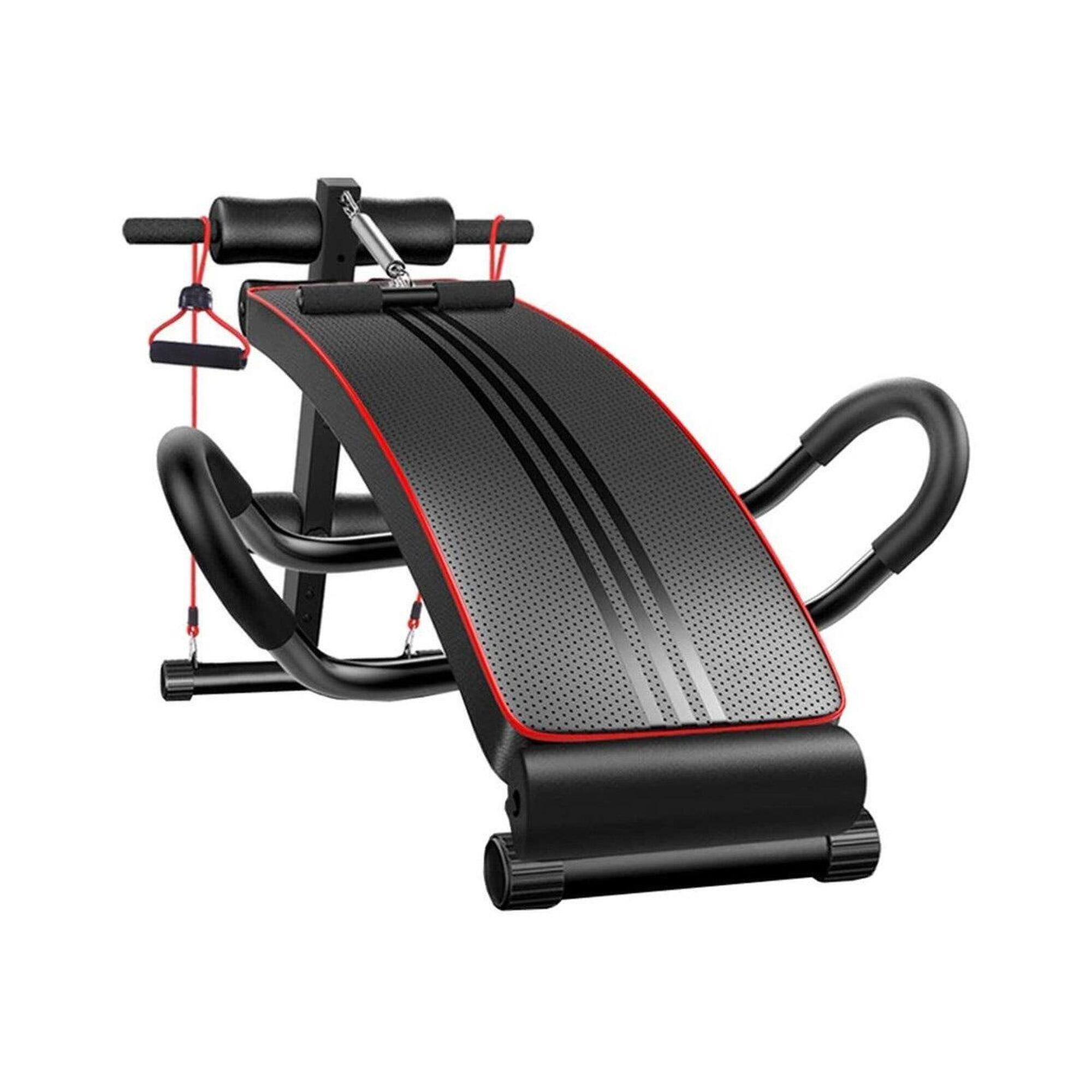 FITNESS TECH Banco Abdominais Musculação com Bandas de Resistência Fitness Tech