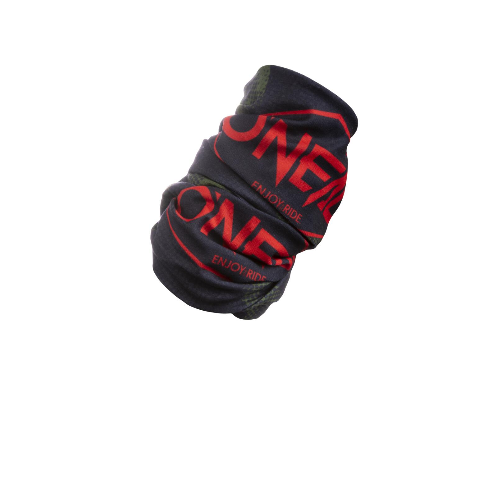 MTB Neckwarmer  Unisex Negro/Verde 3/7