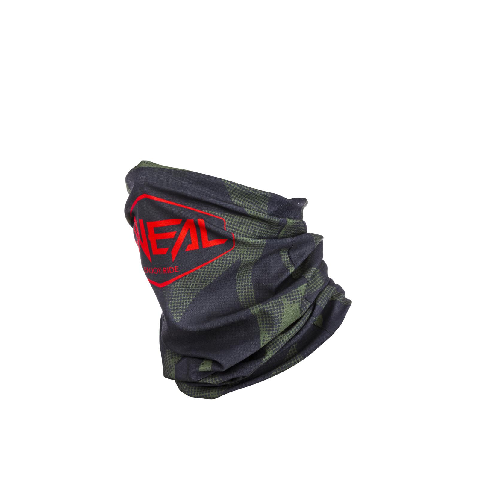 MTB Neckwarmer  Unisex Negro/Verde 2/7