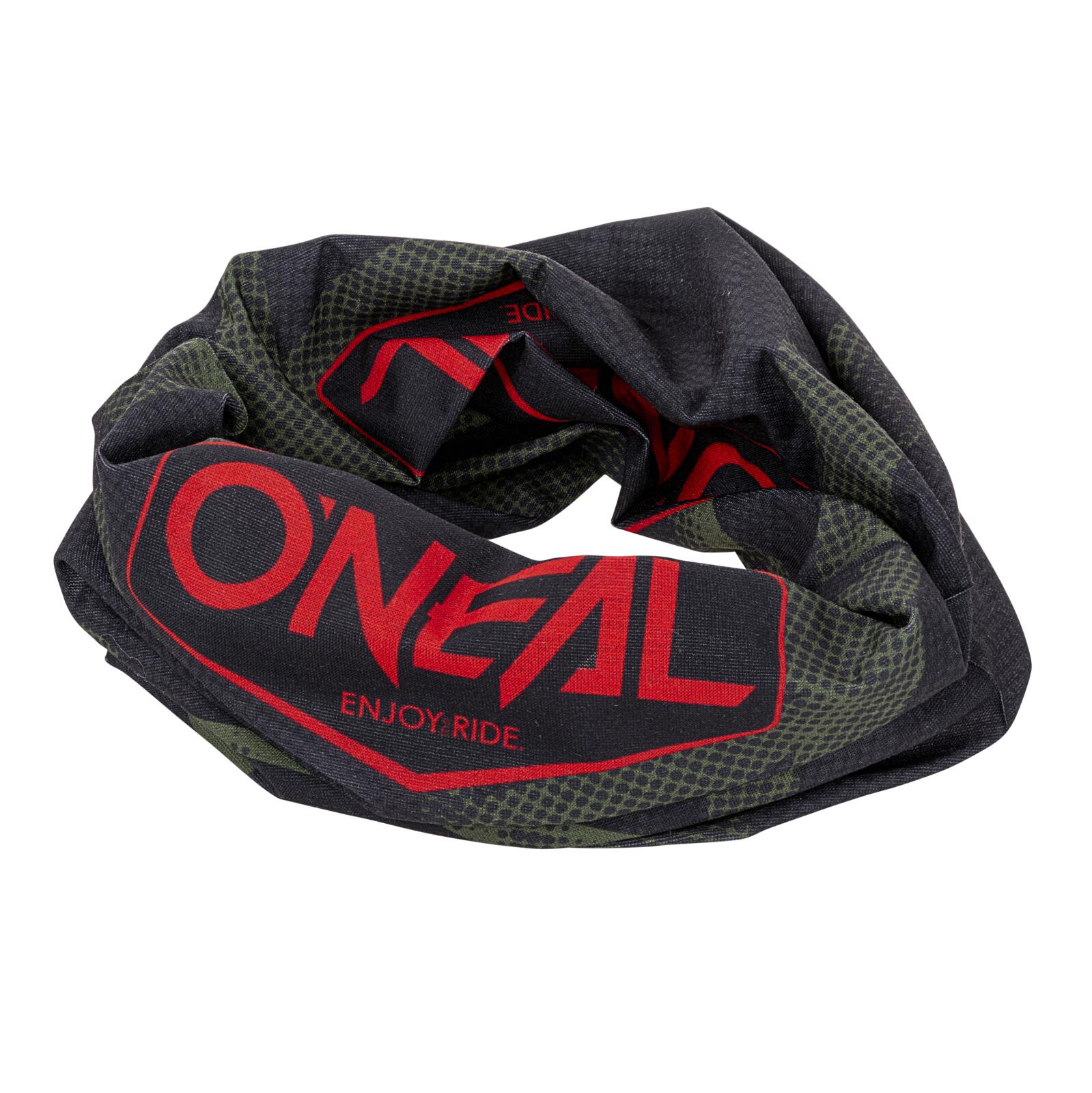 MTB Neckwarmer  Unisex Negro/Verde 4/7