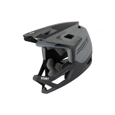 Casco Integrale Kenny Split Bianco e Nero XL