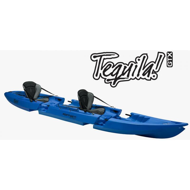 Kajak dwuosobowy składany sit on top do pływania Point 65 Tequila tandem