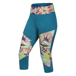 Legging vrouw Ocun Rhea 3/4 bleu