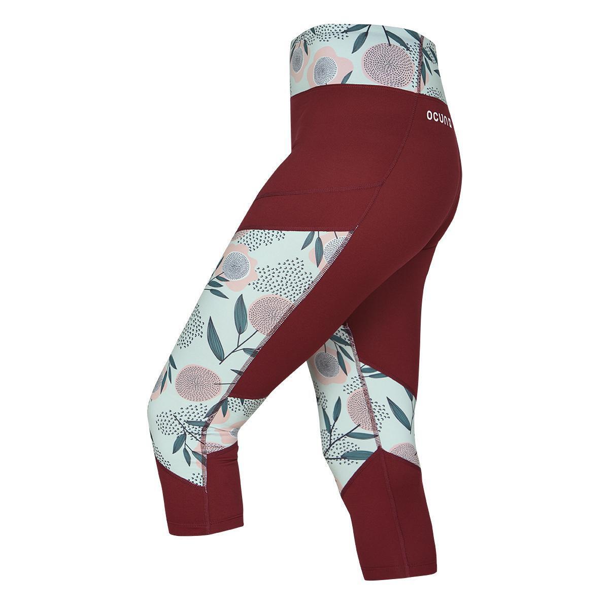 Legging femme Ocun Rhea 3/4 wine 4/7
