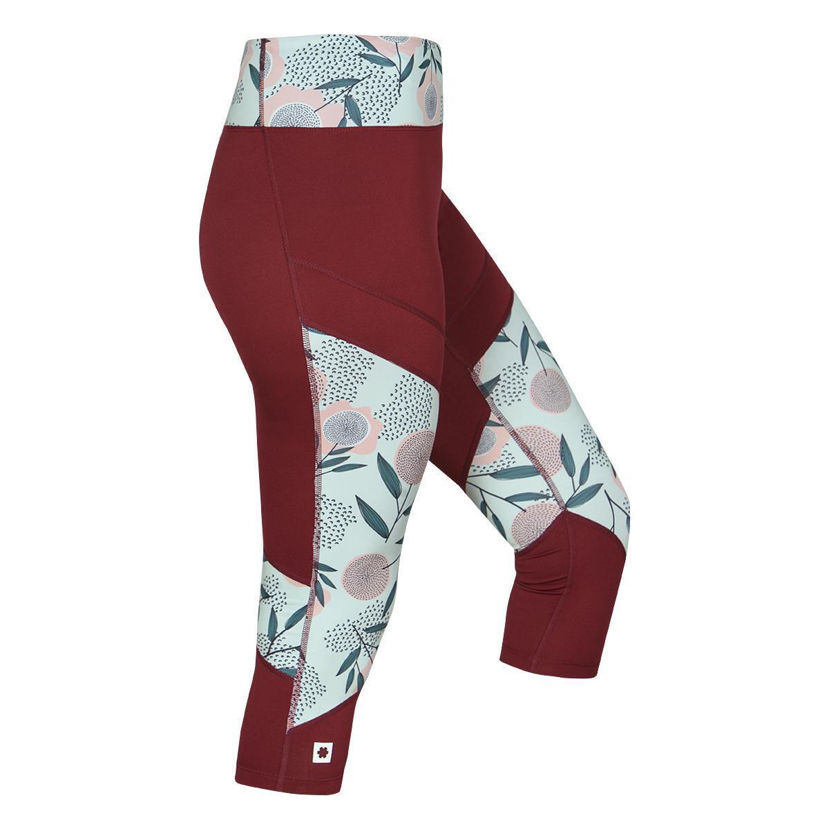 Ocun Leggings donna Rhea 3/4 vino