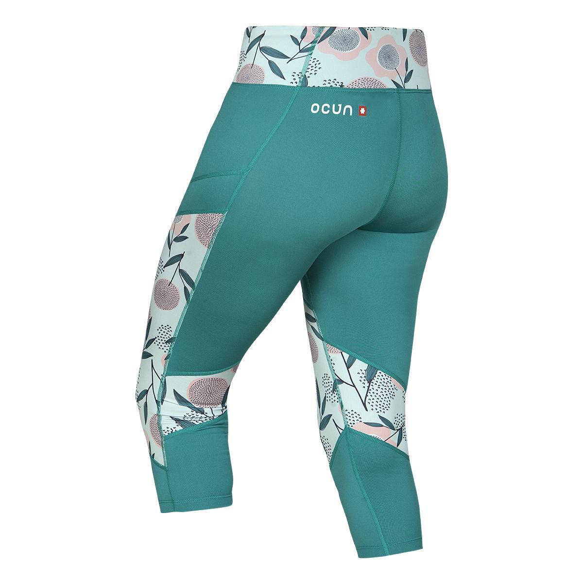 Legging femme Ocun Rhea 3/4 green 3/6