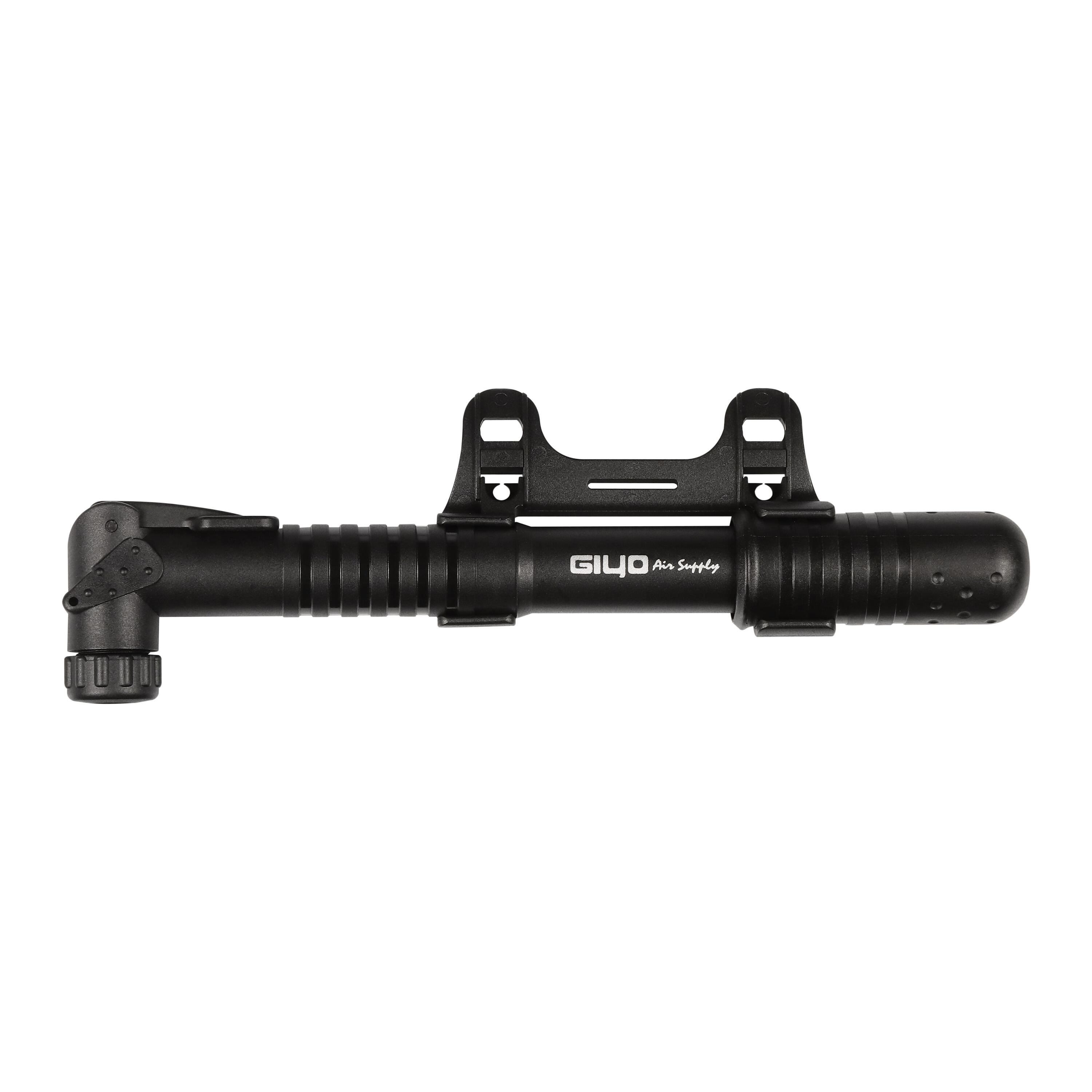 Bomba de Bicicleta Manual de Plástico de Mano GIYO 23 cm Negro 2/3