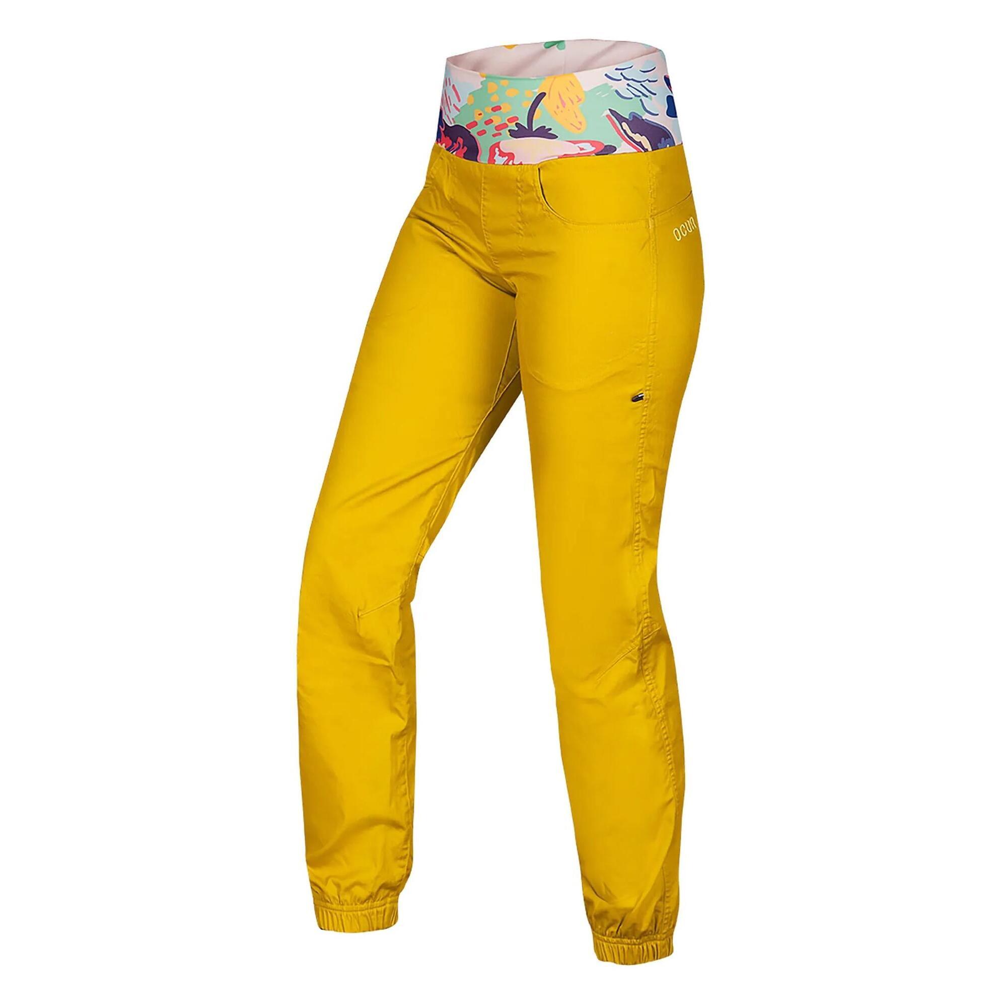 Ocun Pantaloni donna Sansa giallo