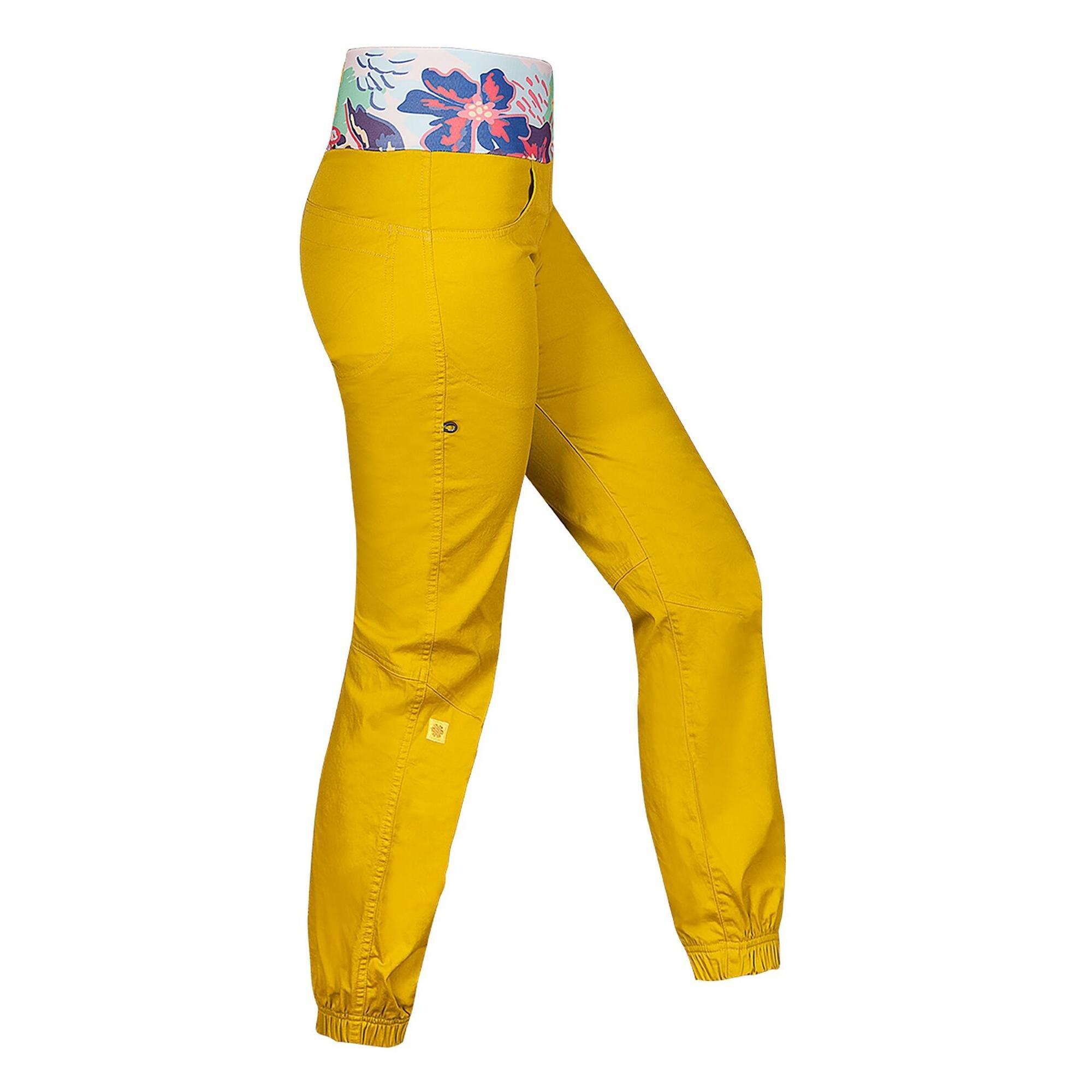 Ocun Pantaloni donna Sansa giallo