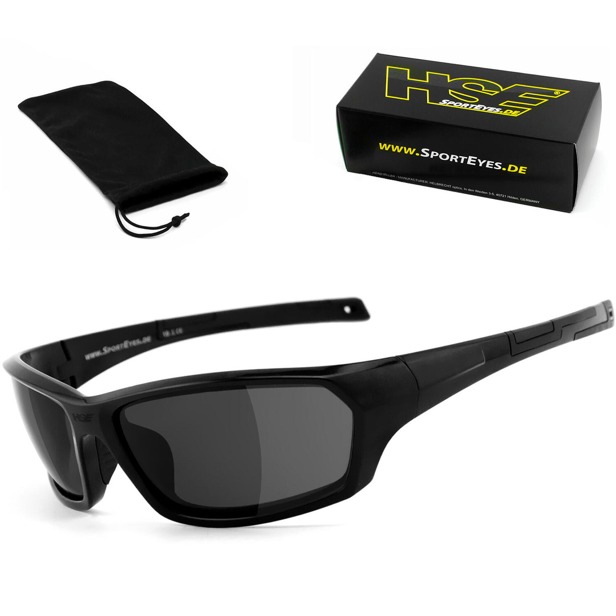 HSE - SPORTEYES Sportbrille | AIR-STREAM | smoke | Steinschlagbeständig | beschlagfrei