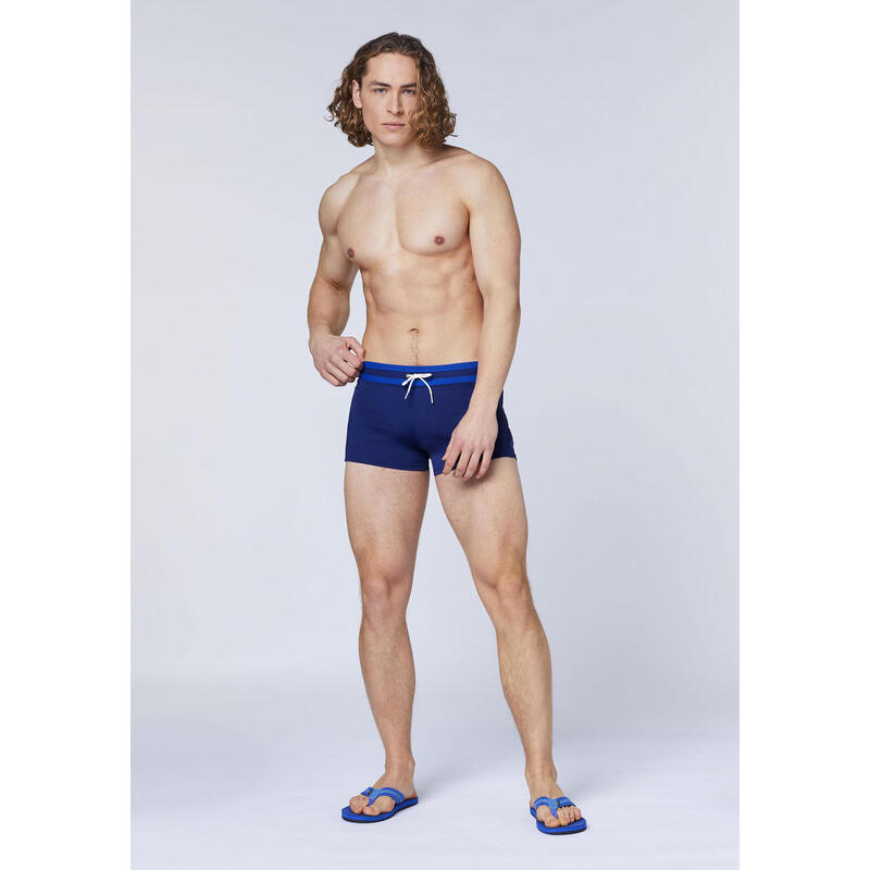 Boxer-Badehose mit abgesetzem Bund