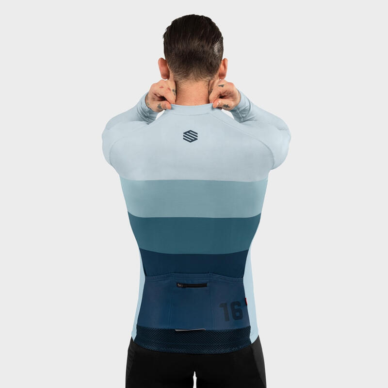 Maglia da ciclismo a maniche lunghe uomo M2 Focus SIROKO Blu Navy