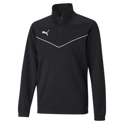 teamRISE Quarter-Zip Fußballshirt Kinder PUMA Black White