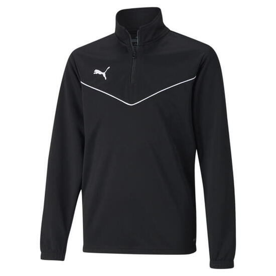teamRISE Quarter-Zip Fußballshirt Kinder PUMA Black White