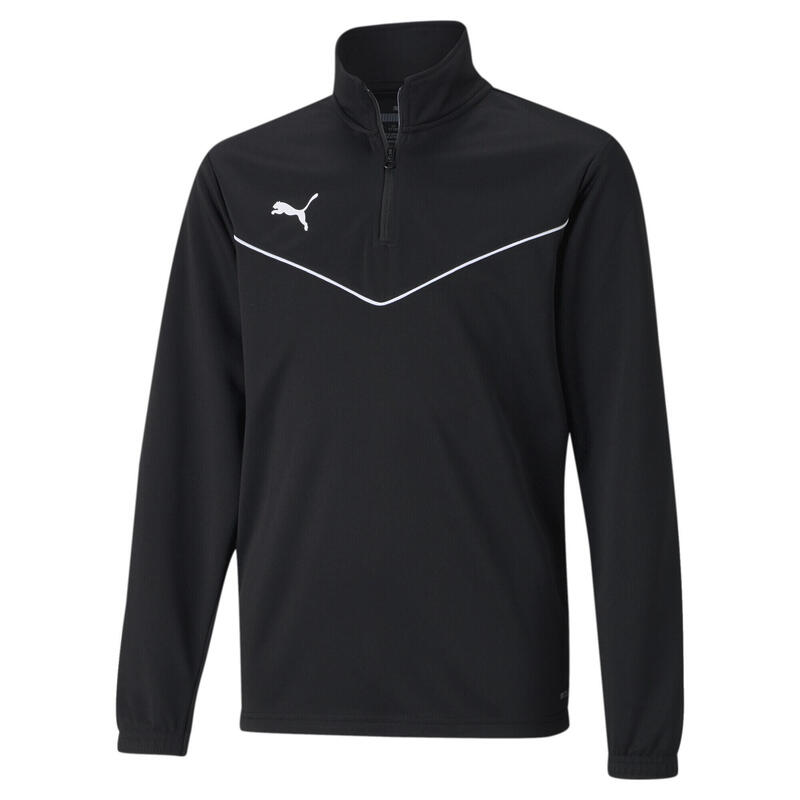 Camiseta de fútbol con cierre de media cremallera teamRISE juvenil PUMA