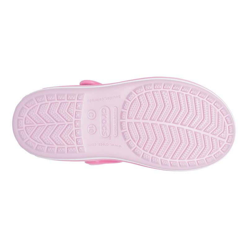 Des sandales Crocs Crocband, Rose, Enfants