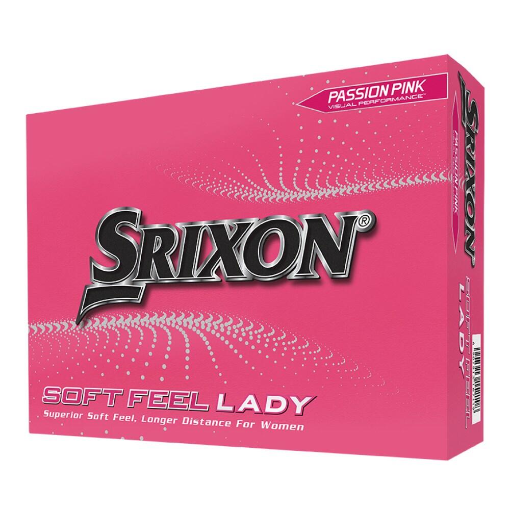 SRIXON Confezione da 12 palline da golf Srixon Soft Feel Ladies Rose Passion New