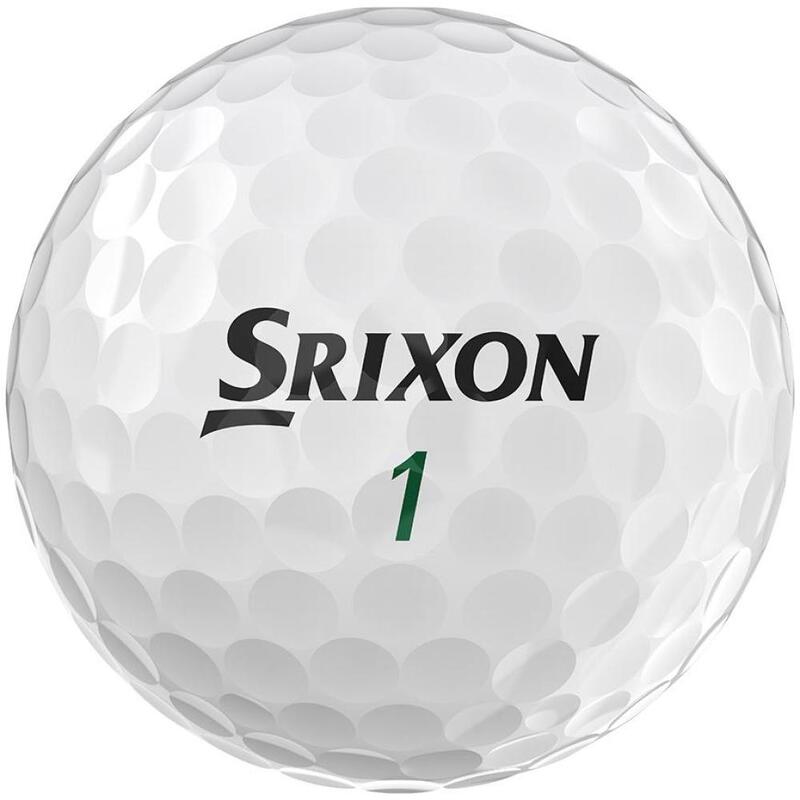 Caixa com 12 bolas de golfe brancas Srixon Soft Feel New