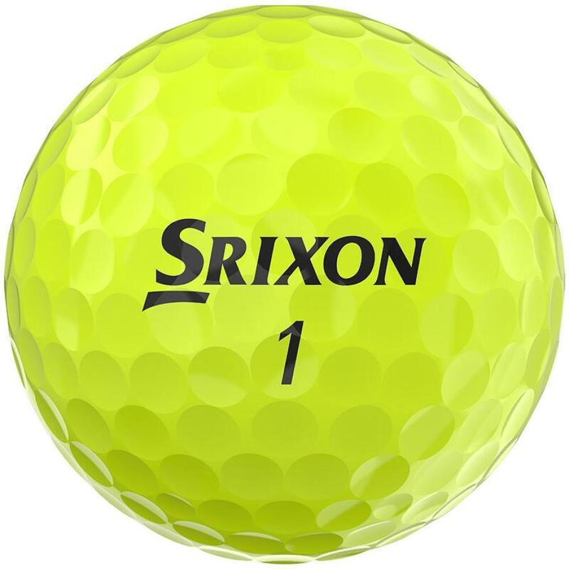 Caixa com 12 bolas de golfe Amarelo Srixon Soft Feel New