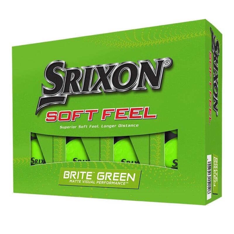 Packung mit 12 Golfbällen Srixon Soft Feel Brite Grün New