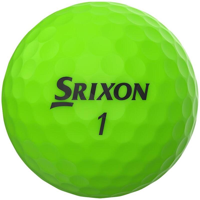 Confezione da 12 palline da golf Srixon Soft Feel Brite Verte New