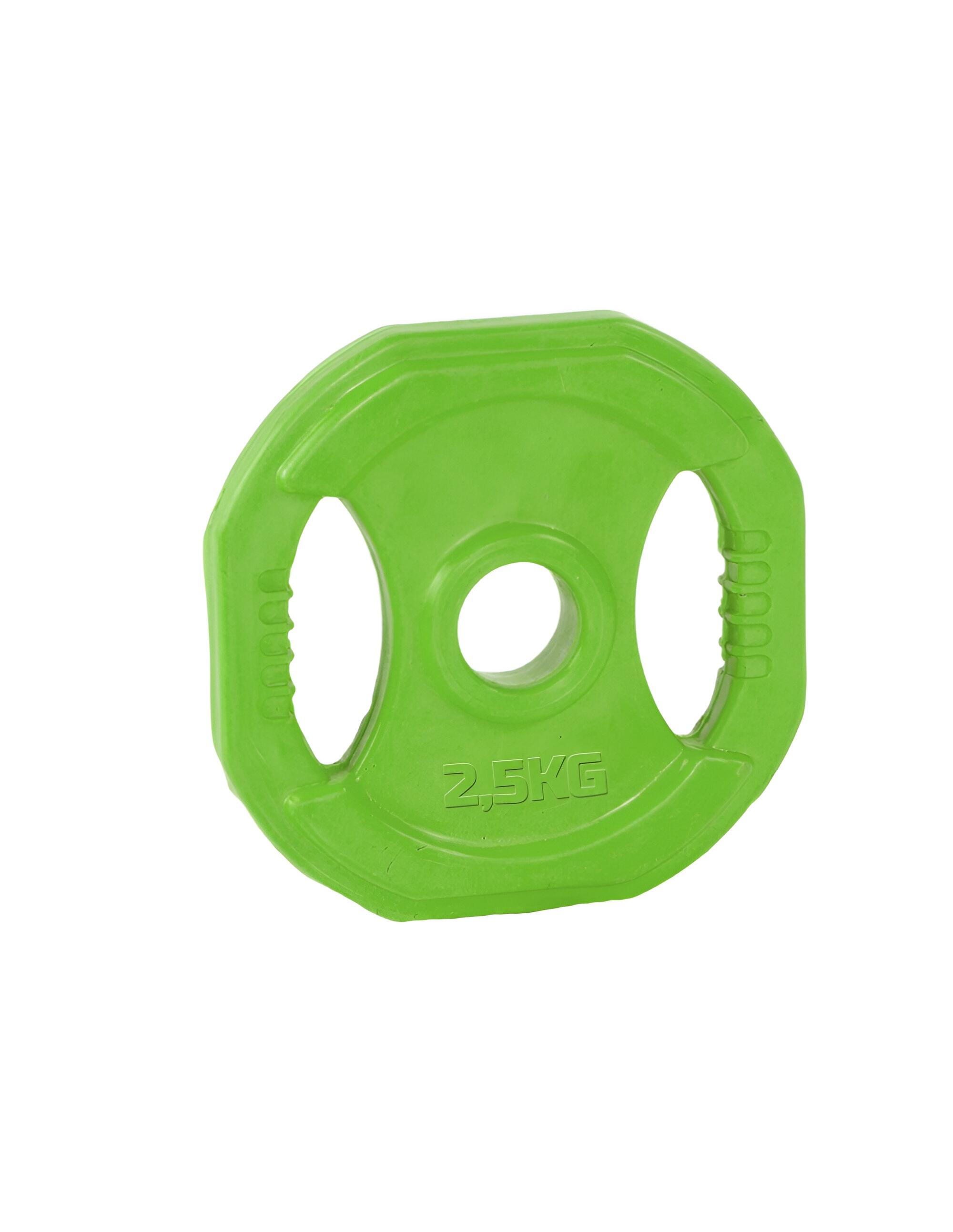Disco Pump 2.5 KG 28 mm Musculación Fitness  Hierro Recubierto de Goma. 2/3