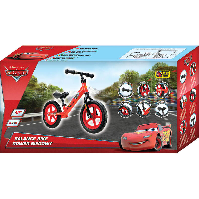 Disney | Vélo d'équilibre | Cars | Aluminium | Rouge |