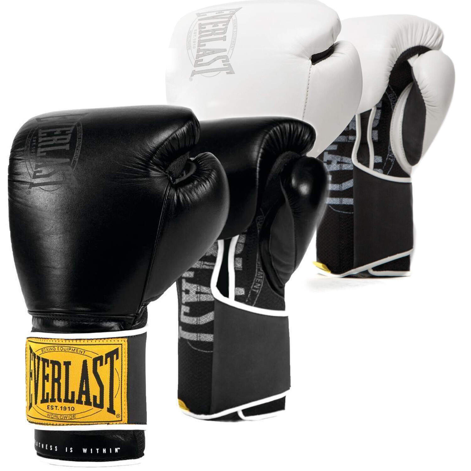Guante de Entrenamiento Clásico Everlast 1910, Negro 12-OZ 4/4