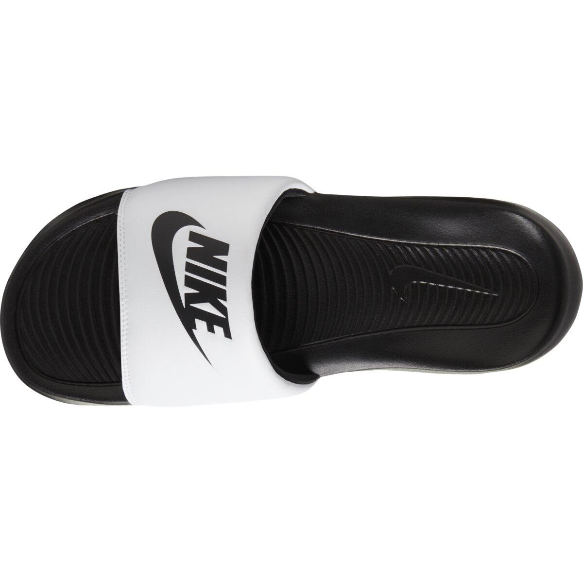 KLAPKI sportowe NIKE VICTORI ONE CN9675-005 basenowe biało-czarne lekkie 41 2/7
