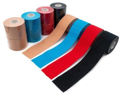 axion Kinesiologie Tapes 12er Misch-Set rot. blau. schwarz. beige