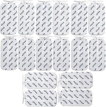 16 électrodes pads 10x5 cm | électrodes adhésives pour appareil TENS & EMS
