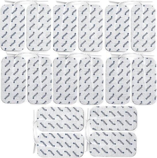 16 électrodes pads 10x5 cm | électrodes adhésives pour appareil TENS & EMS