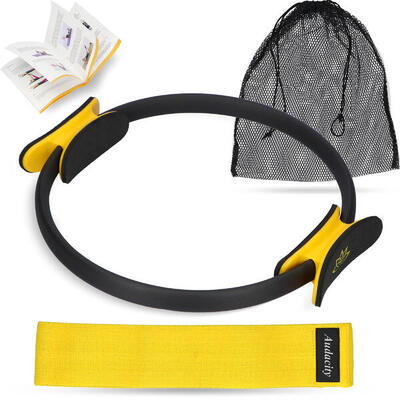 Pilates ring met weerstandsband. yoga fitness ring met resistance band