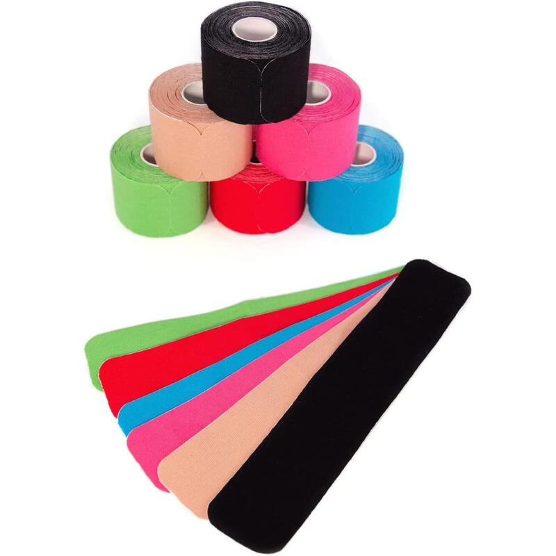 axion kinesiologie tape PRECUT 6 Mix Set | 6x20 voorgesneden sporttape