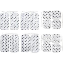 16 électrodes TENS EMS 10x5cm & 5x5cm | électrodes adhésives réutilisables