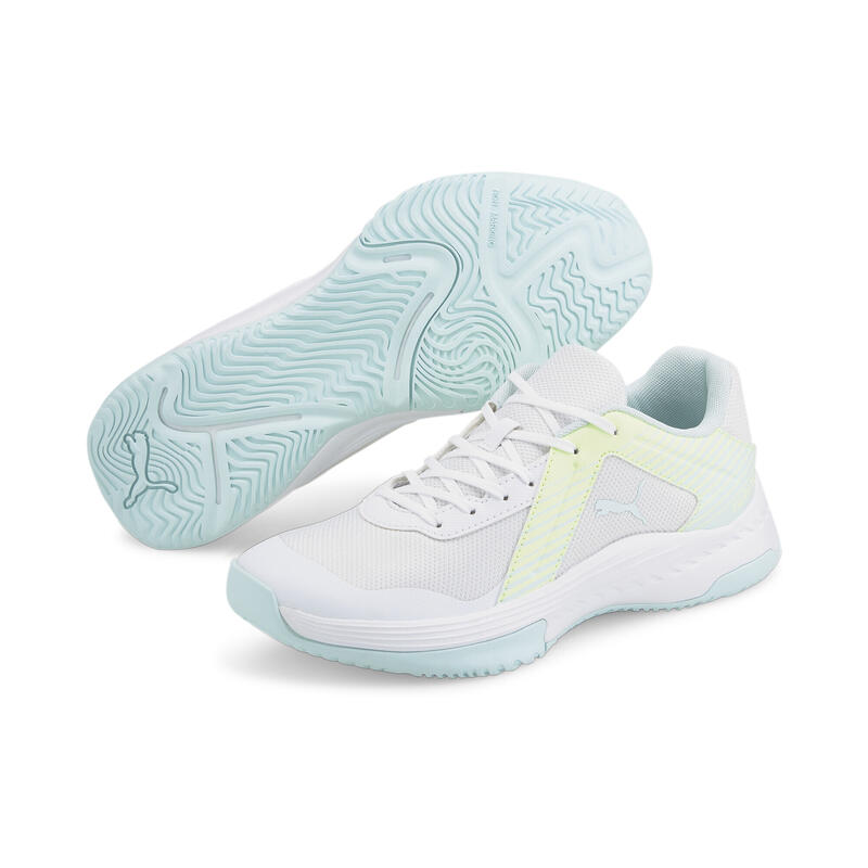 Varion Hallensportschuhe Erwachsene PUMA White Nitro Blue Fizzy Light Yellow