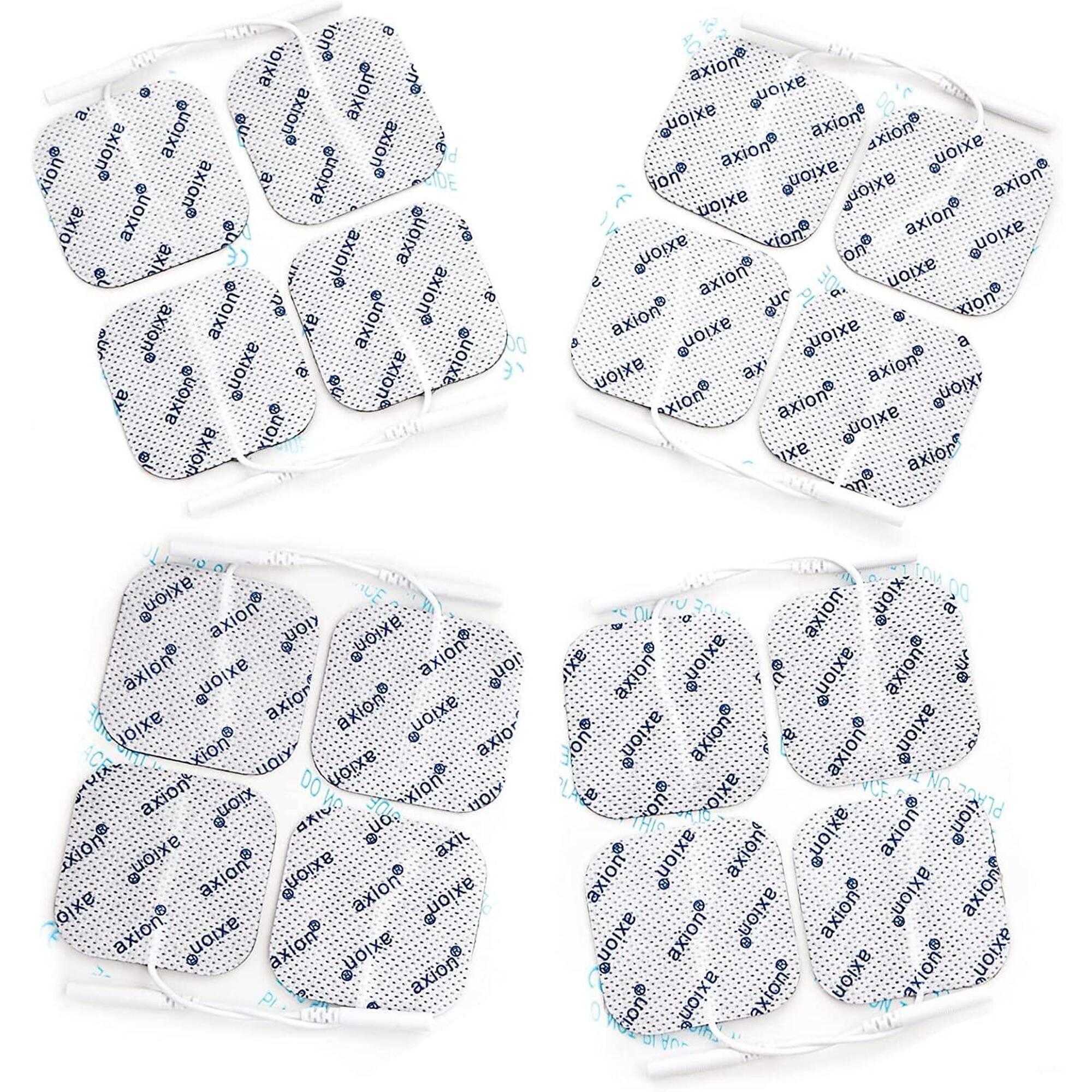 16 eléctrodos axion - 4x4 cm para aparelhos tens e ems trainer