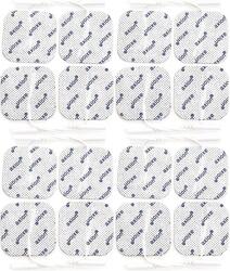 16 électrodes TENS-EMS 5x5 cm | Réutilisables | Pour appareils TENS & EMS