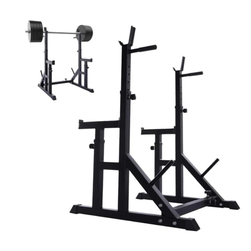 Suporte Multifuncional Press-Banca Musculação Preto Fitness Tech