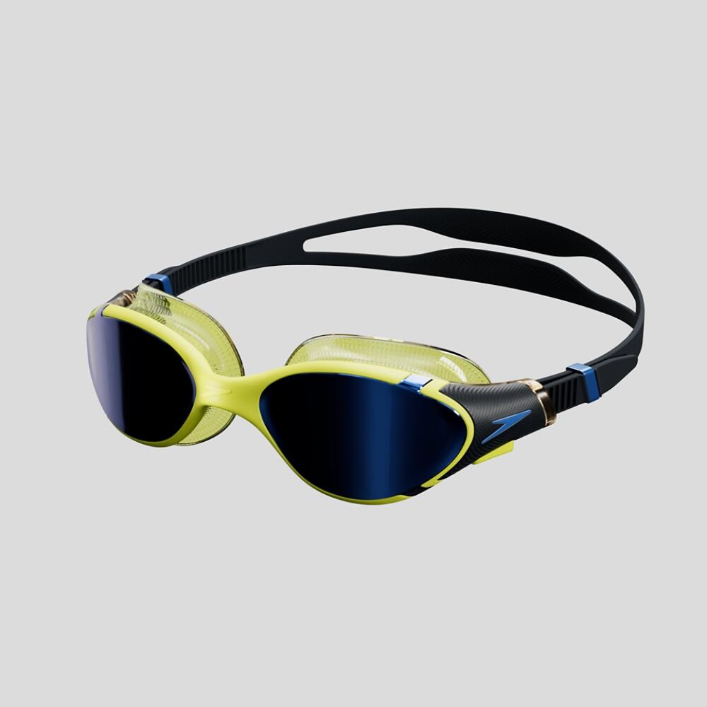 Lunettes de natation Speedo Biofuse 2.0 à verres miroirs - Noir/Hyper/Saphir 2/5