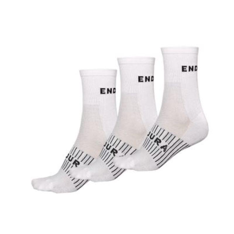 ENDURA Calcetines Ciclismo Endura CoolMax Race 3-P Blanco