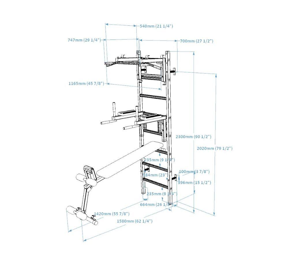 Espalier BenchK 233B 3/8