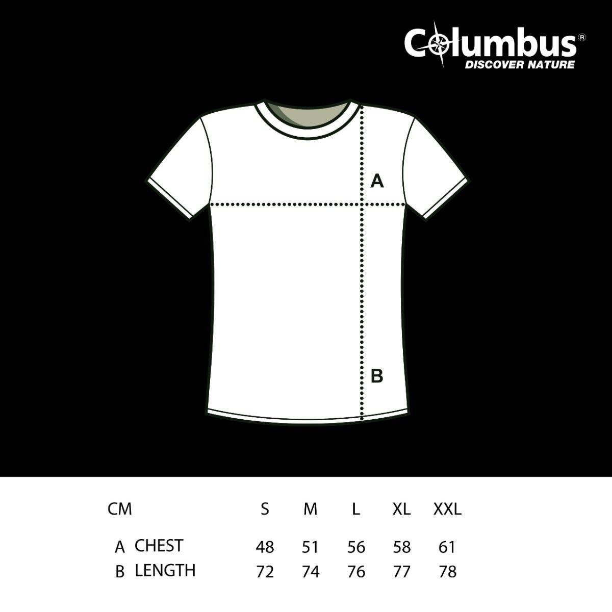Camiseta de algodón Columbus Logo de manga corta Negra 2/3