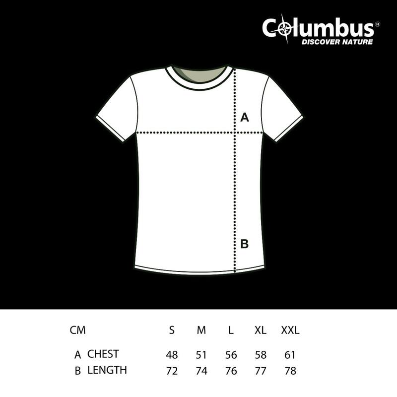 Camiseta de algodón Columbus Bikepackers de manga corta Negra