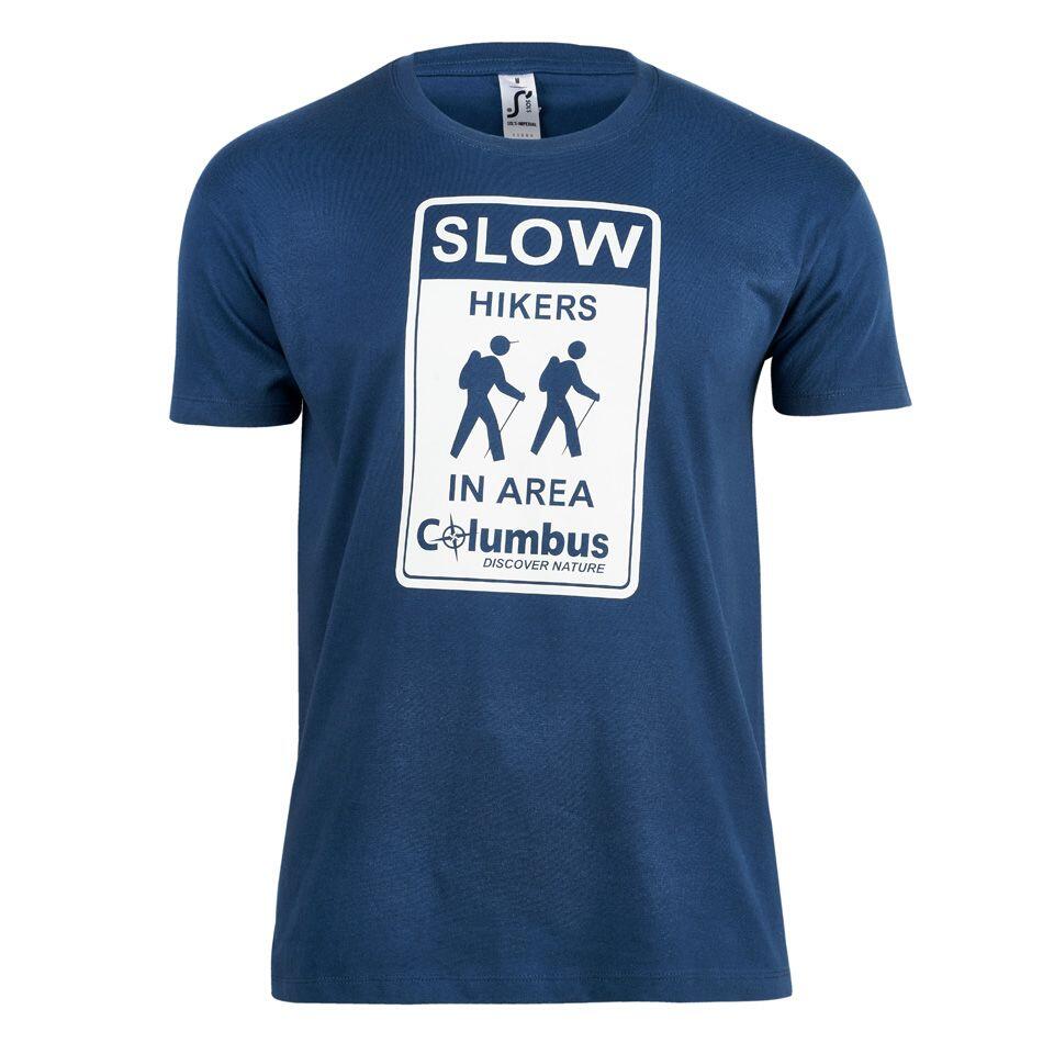 T-shirt Manches Courtes Columbus Hikers Bleu M 1/3