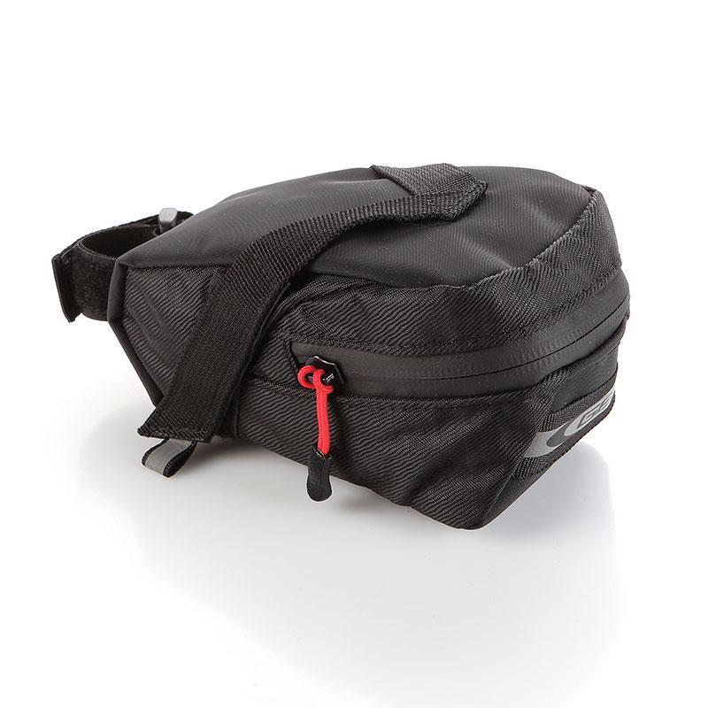 GES Bolsa Sillin para bicicleta Compact Velcro Cremallera Waterproof- Negro