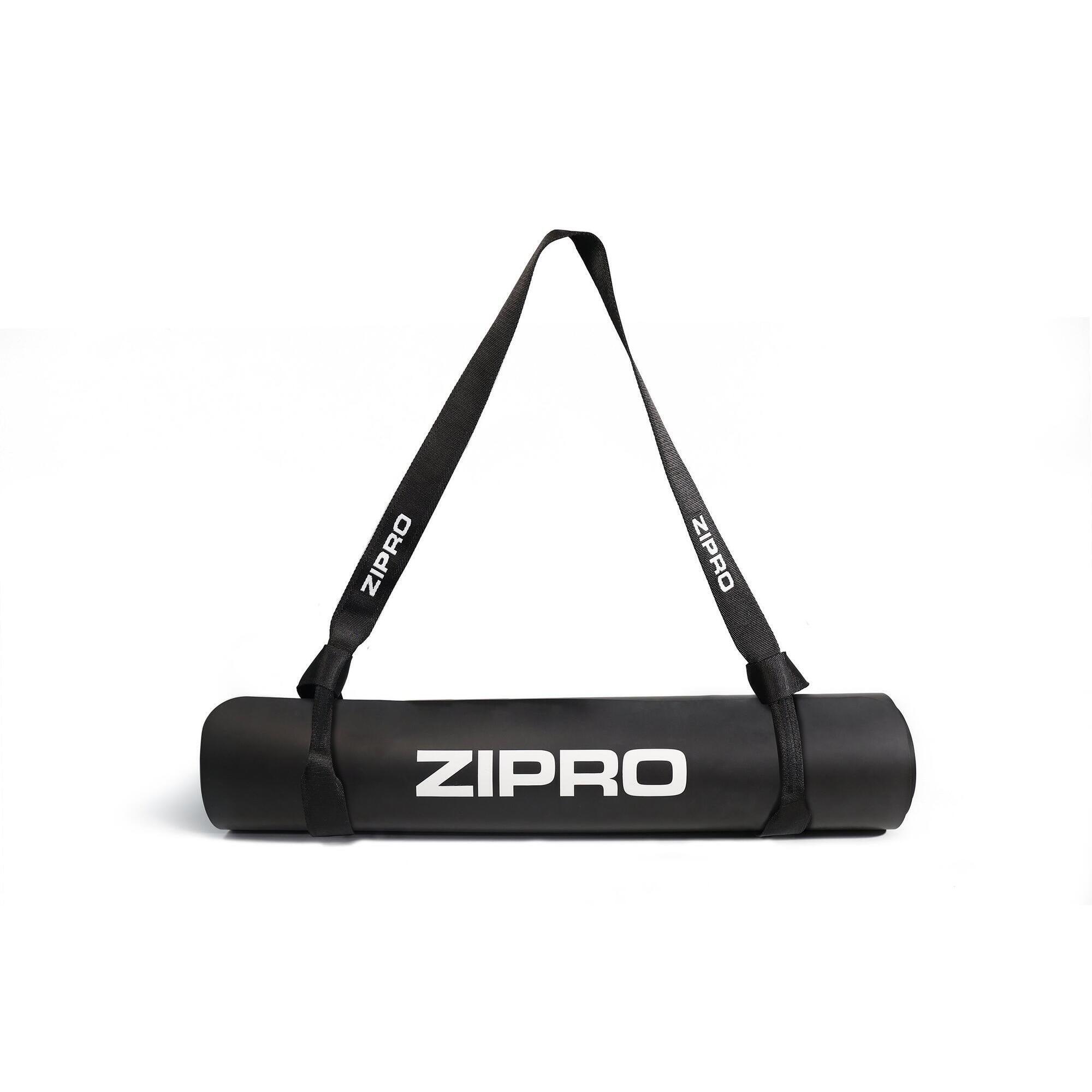 Zipro - Tapis De Yoga Zipro 6mm Noir Avec Sangle - Tapis De Yoga - Noir - 183 Cm - Decathlon