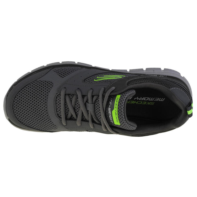 Calçado Skechers Track-Syntac Homens Cinza/verde.