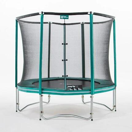 Trampoline Rond Jump'Up 250cm - Filet de Protection, Echelle + Kit d'ancrage