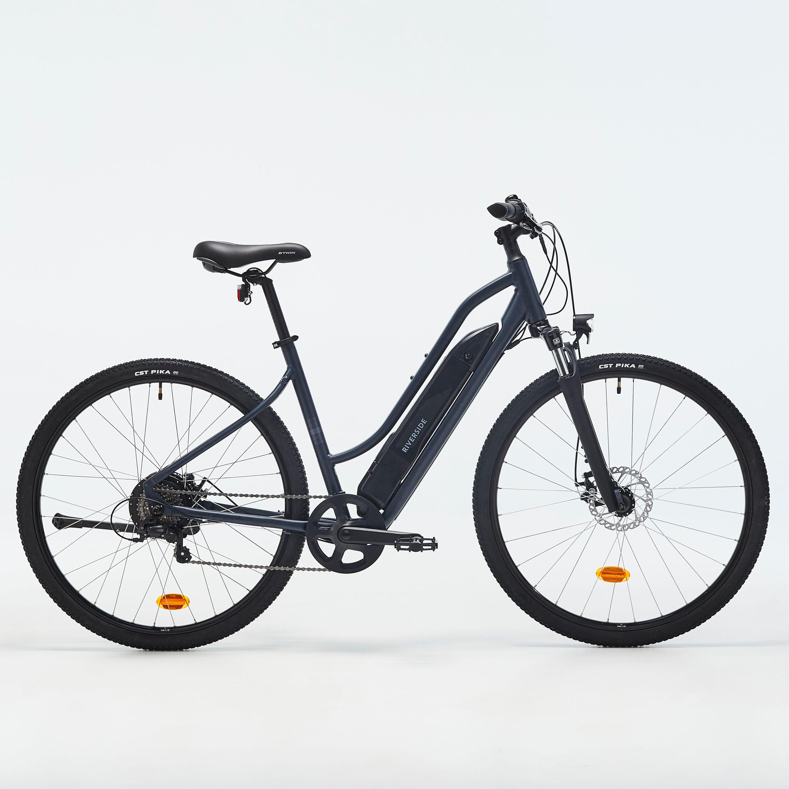 RIVERSIDE Segunda vida - Bicicleta eléctrica trekking cuadro bajo Riverside... - MUY BUENO